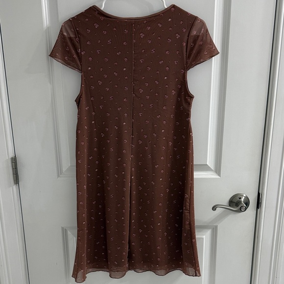 Aeropostale Brown and Pink Dress - Picture 4 of 6